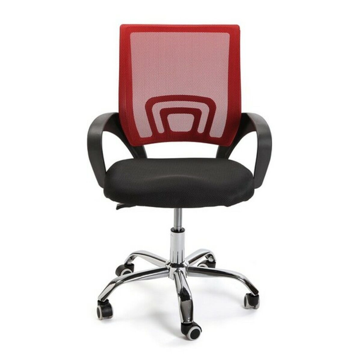 Bürostuhl Versa Schwarz Rot Bunt 51 x 58 cm